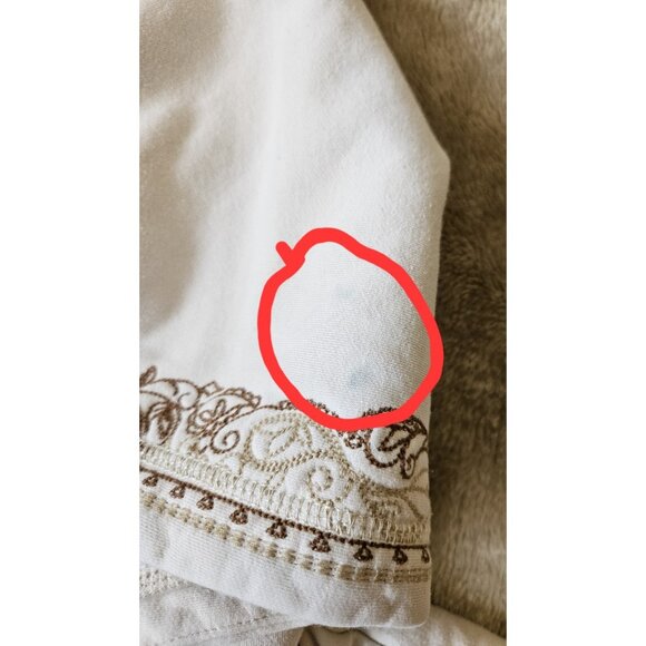 Eddie Bauer Full Zip Hooded Sweatshirt Sherpa Lined Women's Size Medium Ivory - Picture 3 of 13